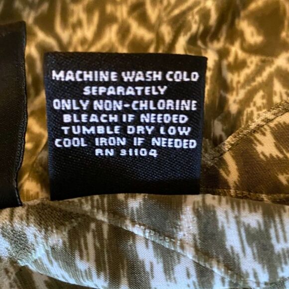 New Direction Boho Geometric V-Neck Women Top Size XL - Picture 6 of 6